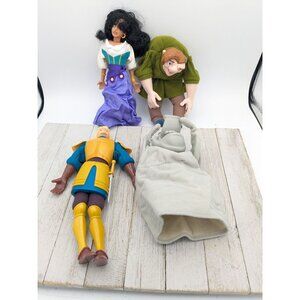 Disney Hunchback Of Notre Dame Puppet Dolls 4  Figures Vintage Burger King Meal